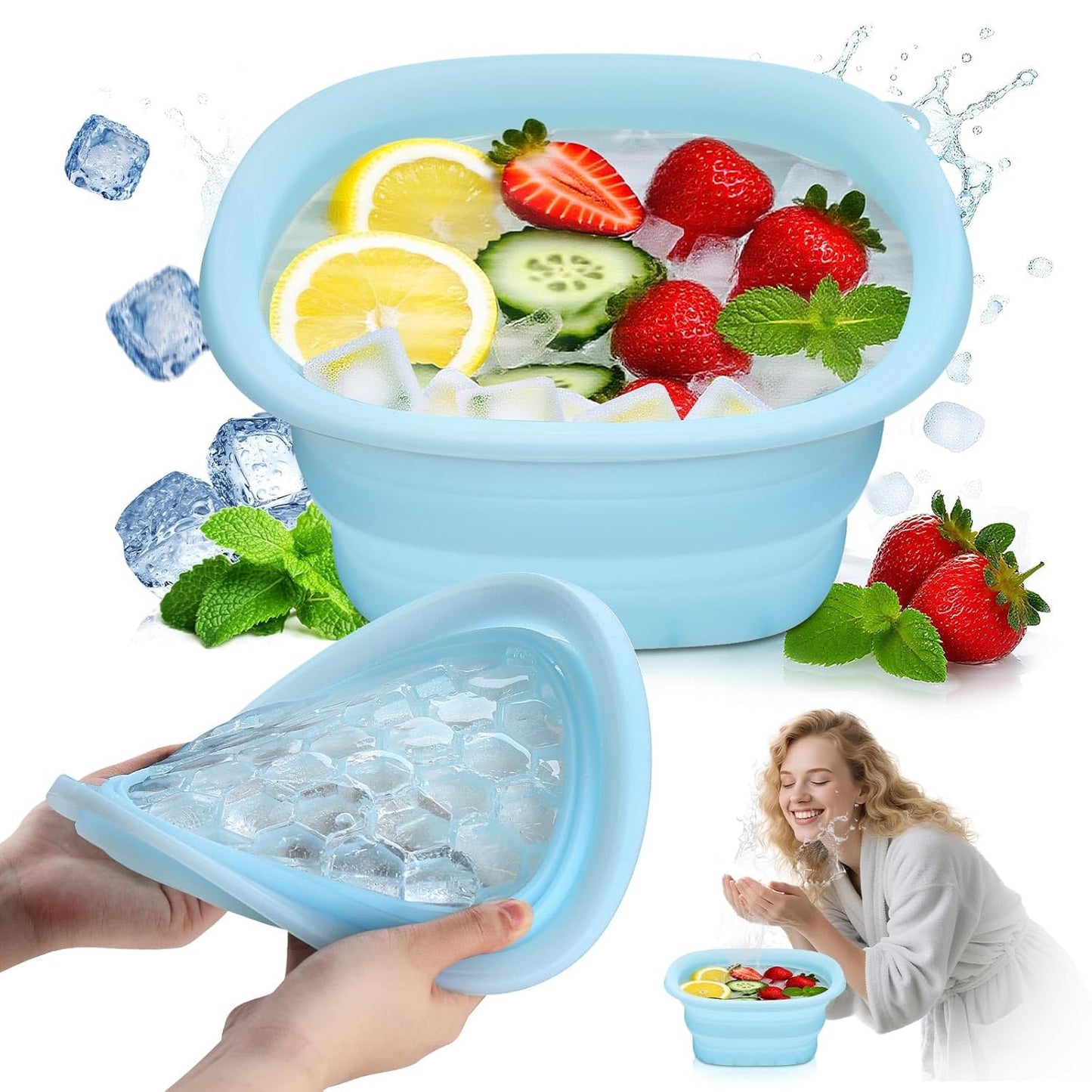 ❄️ Facial Ice Bath Bowl – Glow på sekunder!